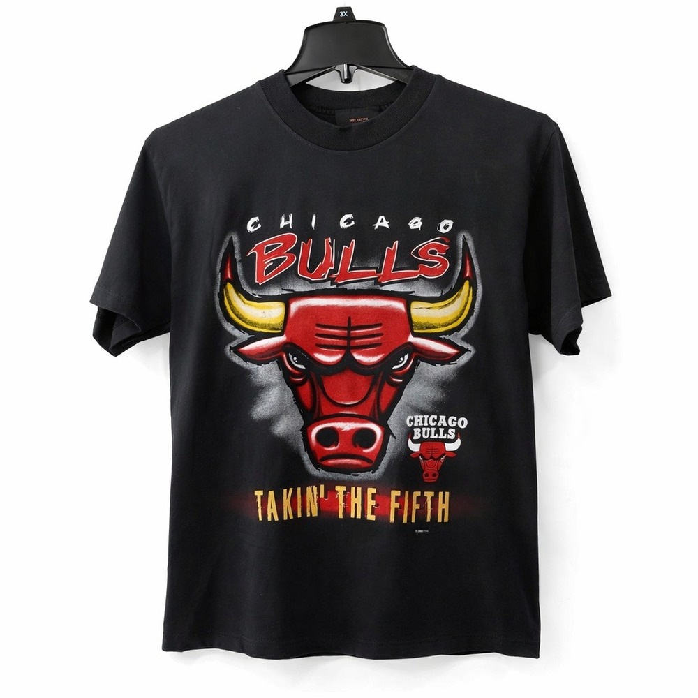 Vintage Chicago Bulls 1997 NBA Champions Tee Single Stitch‎ Takin Fifth Medium